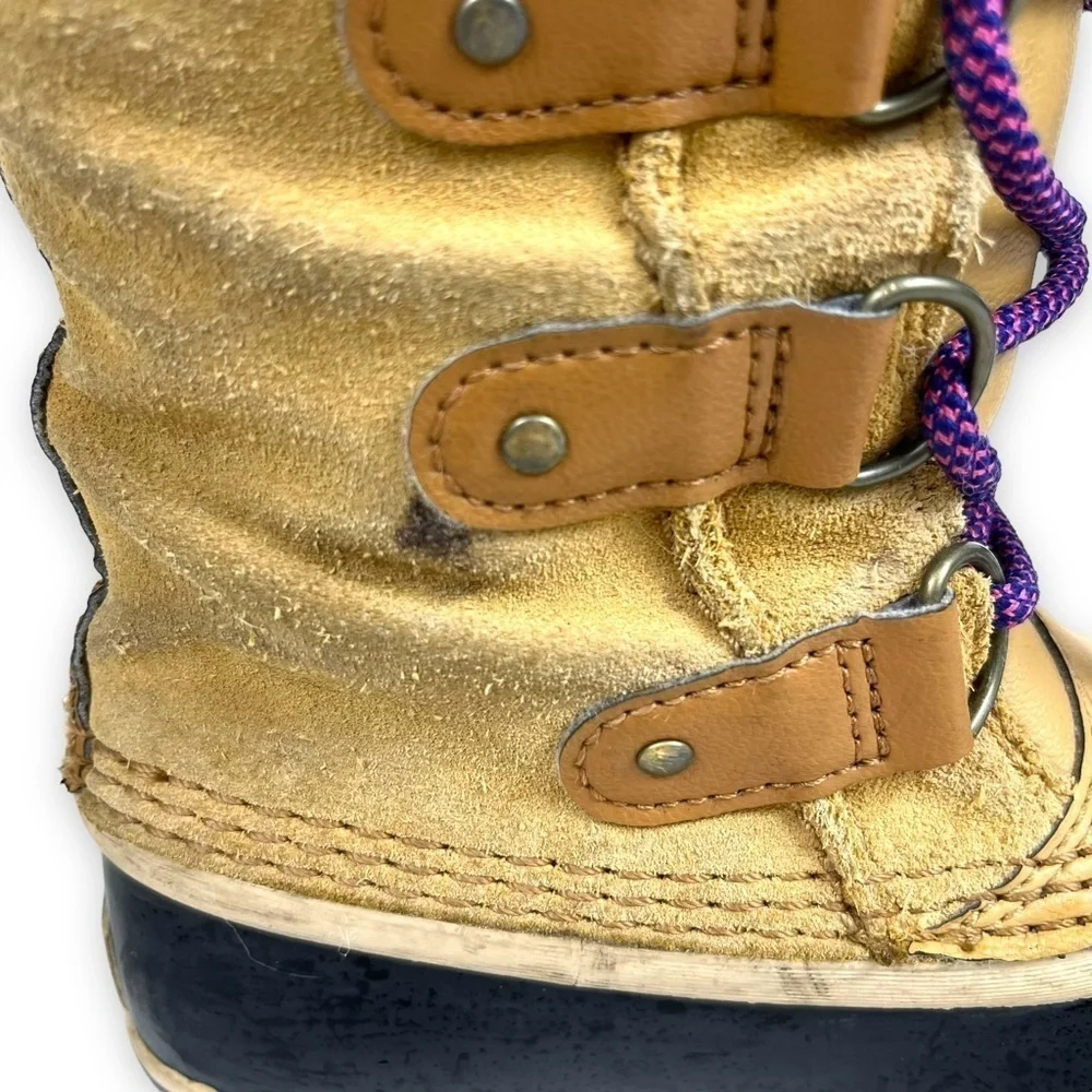 Sorel Boots Youth 1 Brown Joan of Arctic Lined Waterproof Winter Duck Boots